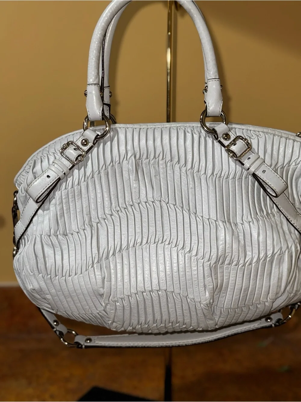 Coach Madison Sophia Gathered Leather Satchel Pristine